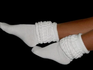 Slouch Socks sz 8-11 Scrunch Hooters Uniform School Run walk hike warm long cozy - Picture 1 of 8