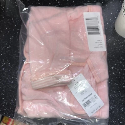 Bata de baño infantil Carter's 2 bolsillos 0-9 meses rosa ¡¡CON CAPUCHA!! C5 Foto 1 de 4