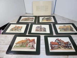 David Winter English Cottages Placemats 7 Different Scenes Cork Back box bottom - Picture 1 of 11