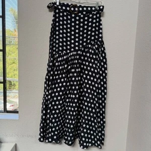 Alexandra Miro Tina Polkadot Maxi Skirt Black Size XS - Picture 1 of 4