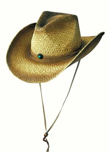 Scippis Clancy brown Western Strohhut Cowboyhut Sommer Sonne Strand Hut Schatten - Bild 1 von 1