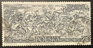 Poland stamps 1960   Battle of Grunwald by Jan Matejko - Picture 1 of 2