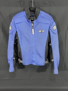 Joe Rocket Ballistic Mesh Series Padded Motorcycle Jacket Mens Medium Blue Black - Bild 1 von 13