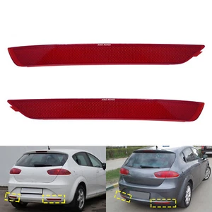 L/R Hinten Reflektor für Seat Leon 2012 1P1 Heck Stoßstange Rückstrahler Rot - Bild 1 von 12