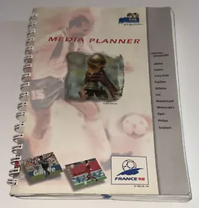 1998 FIFA World Cup France Official Media Planner Guide Sponsors Maps Notebook - Picture 1 of 10