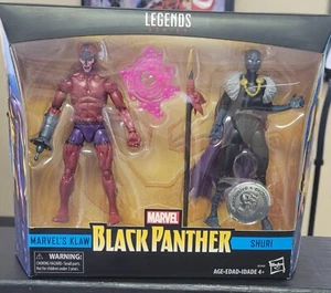 Paquete de 2 exclusivos de Marvel Legends Klaw y Shuri TRU - Imagen 1 de 3