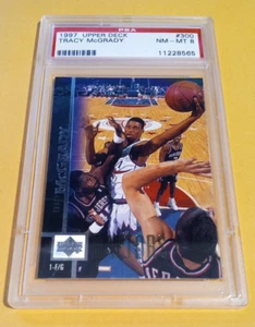 1997-98 Upper Deck Tracy McGrady novato de radiocontrol #300 - PSA 8 - Raptors - Imagen 1 de 2