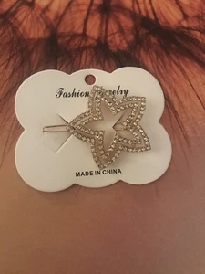 Fashion Hair Jewelry Gold Butterfly Clip Star New - Picture 1 of 2