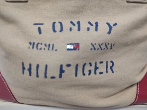 Tommy Hilfiger Monedero Bolso de Hombro Mujer Rojo y Marrón Sobre Todo 21" - Imagen 1 de 16