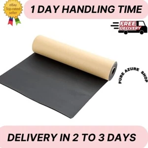 Sponge Neoprene with Adhesive Foam Rubber Sheet 1/8” Thick X 12” Wide X 24” Long - Picture 1 of 4