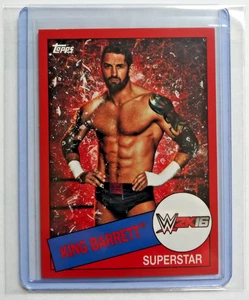 King Barrett 2015 Topps Heritage WWE 2K16 Red Parallel 1/1 - One of One - Picture 1 of 3