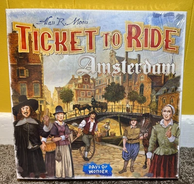 NEW! Ticket To Ride Amsterdam Board Game Days of Wonder Alan R Moon EX NIS - Image 1 of 4