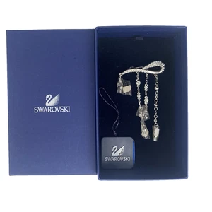 New Swarovski Crystal Encrusted Rhodium Silver Brooch Pin 909958 Box COA - Picture 1 of 5