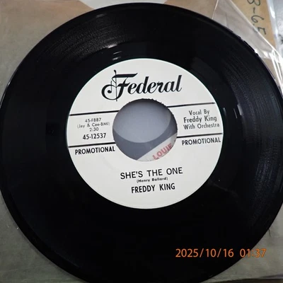 NM Freddy King  Promo 45 She's The One / Full Time Love Federal 45-12537 45 - Image 1 of 2