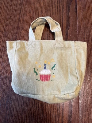 Bolso de Mano Pequeño de Regalo Personal para Cupcakes de Cumpleaños de Algodón Verde Foto 1 de 4