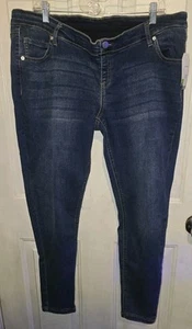Jeans premaman Time And Tru XL (16-18) skinny blu denim comodo elasticizzato - Foto 1 di 8