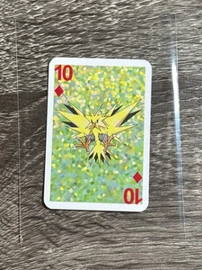 Vintage 1999 Pokemon Playing Card Zapdos 10 of Diamonds Nintendo Rare - Bild 1 von 4