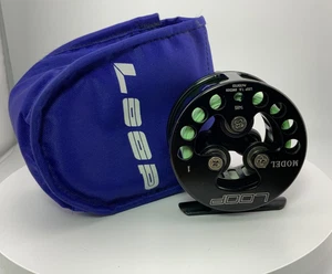 Vtg Loop Fly Fishing Reel Model 1 4wt Pouch Floating Line Sweden 1990s - Picture 1 of 17