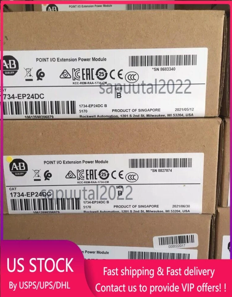 New Factory Sealed AB 1734-EP24DC / B POINT I/O 24VDC Module 1734EP24DC - Image 1 of 1