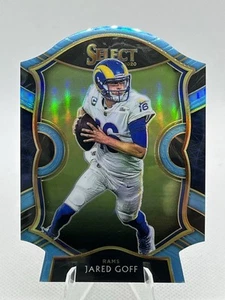 2020 Panini Select - [Base] - Light Blue Prizm Die-Cut #13 - Jared Goff - Bild 1 von 2