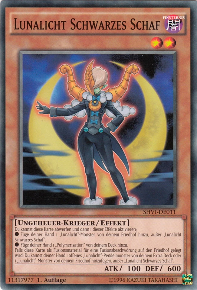 YU-GI-OH, LUNALICHT SCHWARZES SCHAF, C, SHVI-DE011, 1. Auflage, TOP - Bild 1 von 1