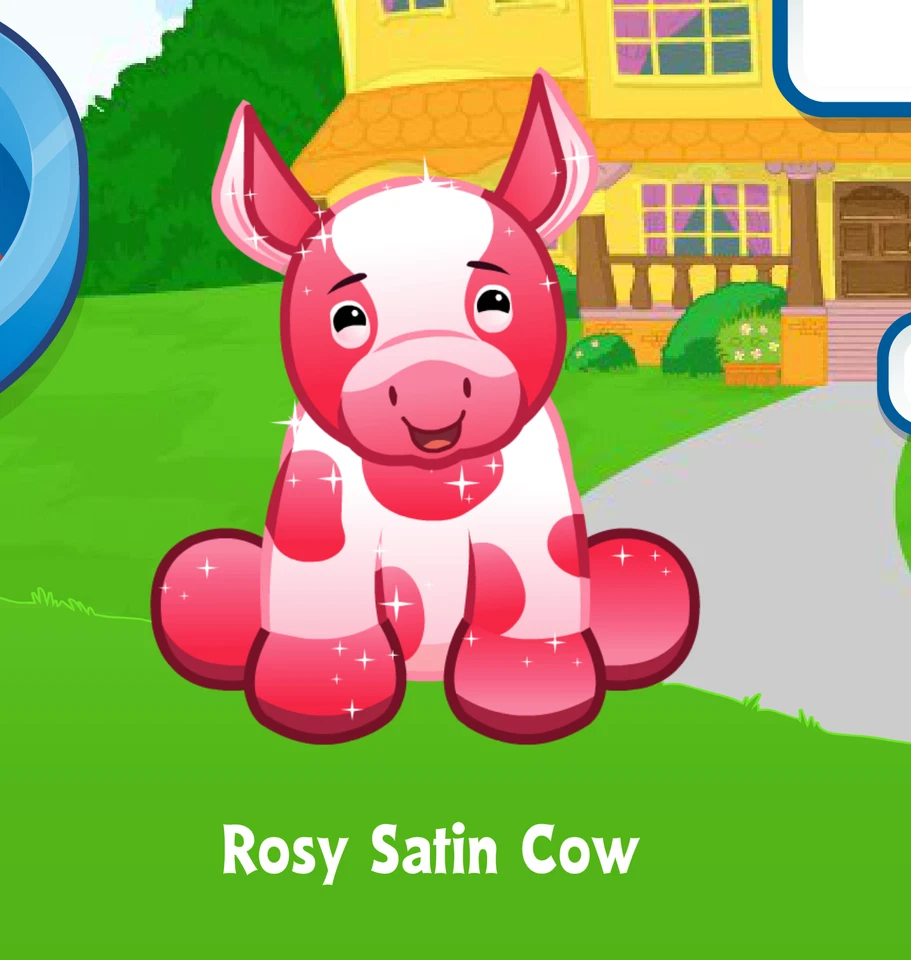 Webkinz Rosy Satin Cow Virtual PET Adoption Code Only Messaged Webkinz Promo Cow - Image 1 of 1