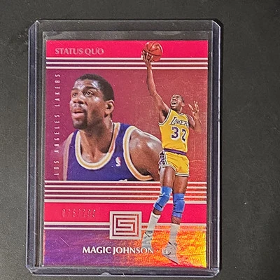 2017-18 Panini Status - Quo Red #10 Magic Johnson /299 - Image 1 of 3