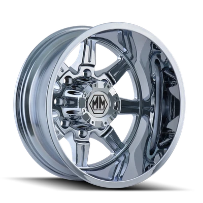 17x6.5 Mayhem Monstir Chrome DUALLY REAR Wheel 8x210 (-140mm) - Image 1 of 4