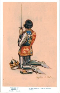 Marjorie Bates Shakespeare Henry V O God of Battles 1910 unbenutzt A/S  - Bild 1 von 2