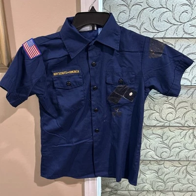 CAMISA UNIFORME BSA Cub Scout Boy Scouts Juvenil Mediana Manga Corta F28 Foto 1 de 4