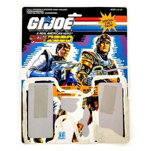 Vintage GI Joe Battle Force 2000 Maverick & Blocker Full Cardback Uncut File Card - Bild 1 von 12