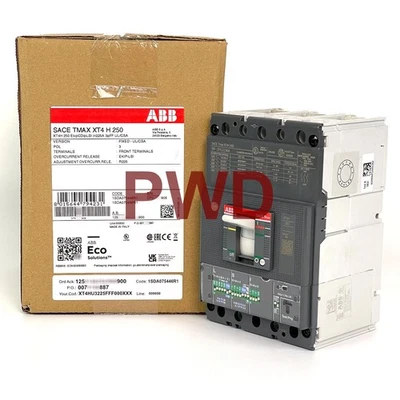 Nuevo en caja Disyuntor ABB XT4HU3225FFF000XXX XT4 H 250 UL Ekip/D-LSI, 3-P, 225 Amp Foto 1 de 4