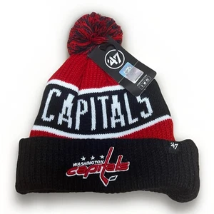 Washington Capitals Cuffed Knit Beanie Bommelmütze Winter '47 NHL NEU - Bild 1 von 4