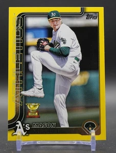 2025 Topps Series 2 Mason Miller Rookie Cup Yellow A's Walgreens Exclusive #571 - Bild 1 von 2