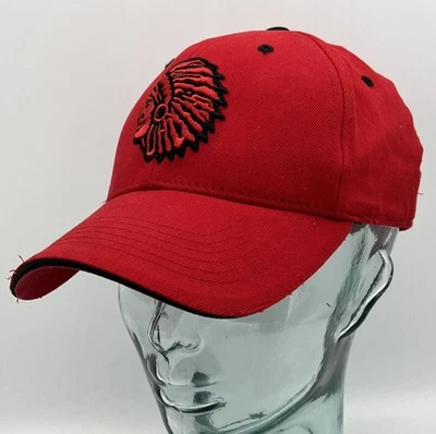 Gorra de béisbol Indians ajustada roja cautivadora para adultos bordada Foto 1 de 4