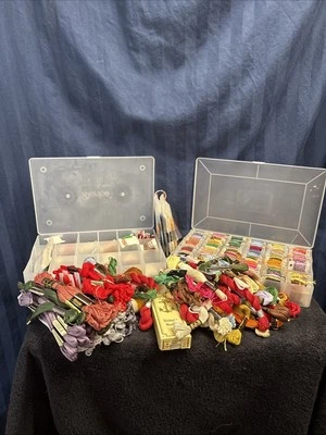 Cross Stich Embroidery Floss 2 cases &  Cross Stitch Embroidery Floss     E1 - Image 1 of 4