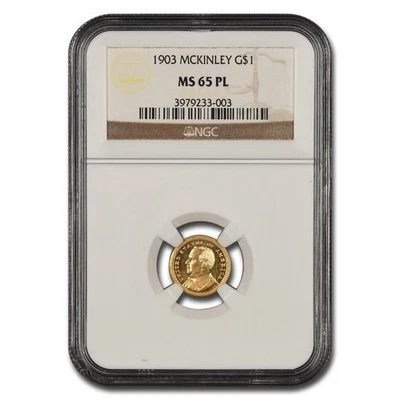 1903 Gold $1.00 McKinley MS-65 NGC (PL) - Image 1 of 3