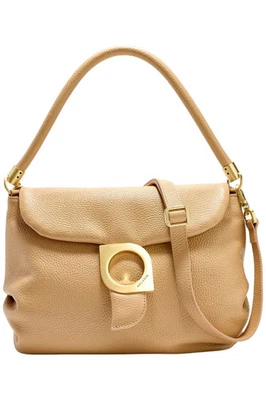 Arcadia Pebbled Leather Sunrise Shoulder Bag Oswego - Image 1 of 3