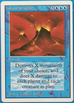 Volcanic Eruption Unlimited PLD Blue Rare MAGIC MTG CARD (ID# 497818) ABUGames - Image 1 of 2