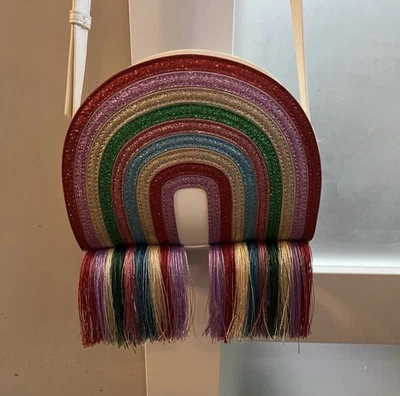 Bolso Bandolera Stella Mccartney Niños Arco Iris Flecos Festival PRID Ver Foto Usado en Excelente Condición Foto 1 de 4