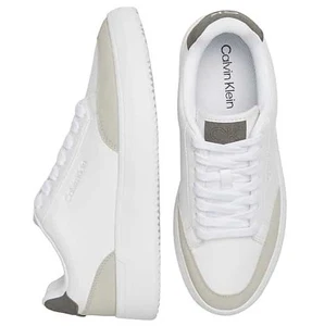 Calvin Klein Herren Blaven Sneaker Schuhe hellgrau Größe 11,5 - Bild 1 von 9