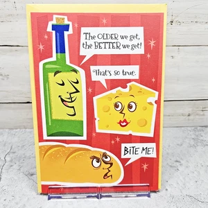 Hallmark Birthday Greeting Card 6x8 Food Aging Crusty Years Funny Humor - Picture 1 of 7