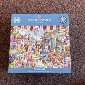 gibsons 1000 piece jigsaw puzzles Seaside Souvenirs - Picture 1 of 2