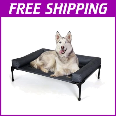 Lujosa cama elevada reforzada para perros para relajación interior y exterior - 42" Foto 1 de 4