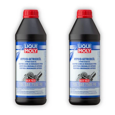 2x 1L LIQUI MOLY 1407 Getriebeöl Hypoid (GL4/5) TDL SAE 75W-90 Schaltgetriebe Öl - Bild 1 von 3