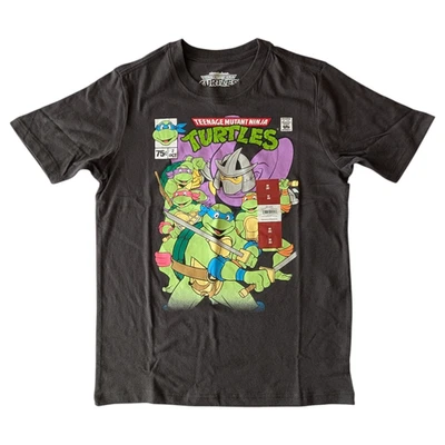 Teenage Mutant Ninja Turtles Graphic T Shirt Dark Charcoal Boy's Size M (8)  NWT - Image 1 of 4