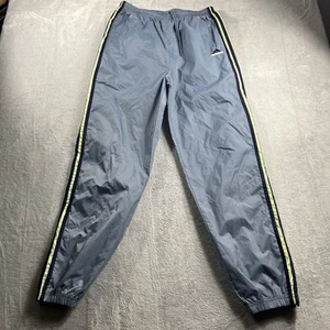 Vintage Lined Adidas Track Pants Mens Large 3 Striped Windbreaker Sweatpants L - Picture 1 of 11