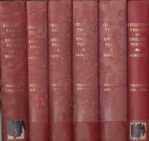 Religious Trends in English Poetry, in 6 Volumes By Fairchild, Hoxie Neale - Foto 1 di 1
