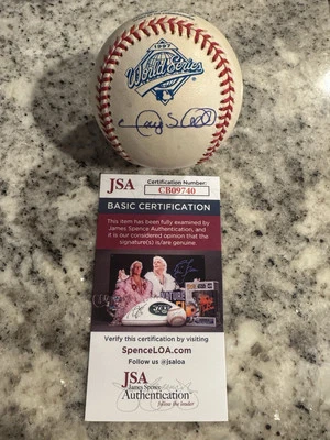 JSA COA GARY SHEFFIELD SIGNED AUTOGRAPHED 1997 WORLD SERIES BASEBALL BALL MLB - Image 1 of 4