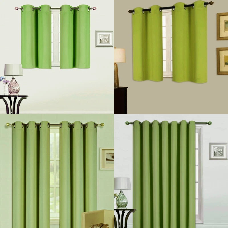 Cortina De Tratamiento De Ventana De Con Ojales, Cortinas Para Puerta Panel De Cenefa Decoracion Para El Hogar Soledad Ojal Cortina